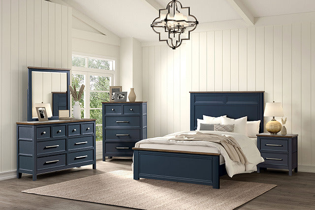 Pinetop Bed, Blue/Dark Brown - view 2