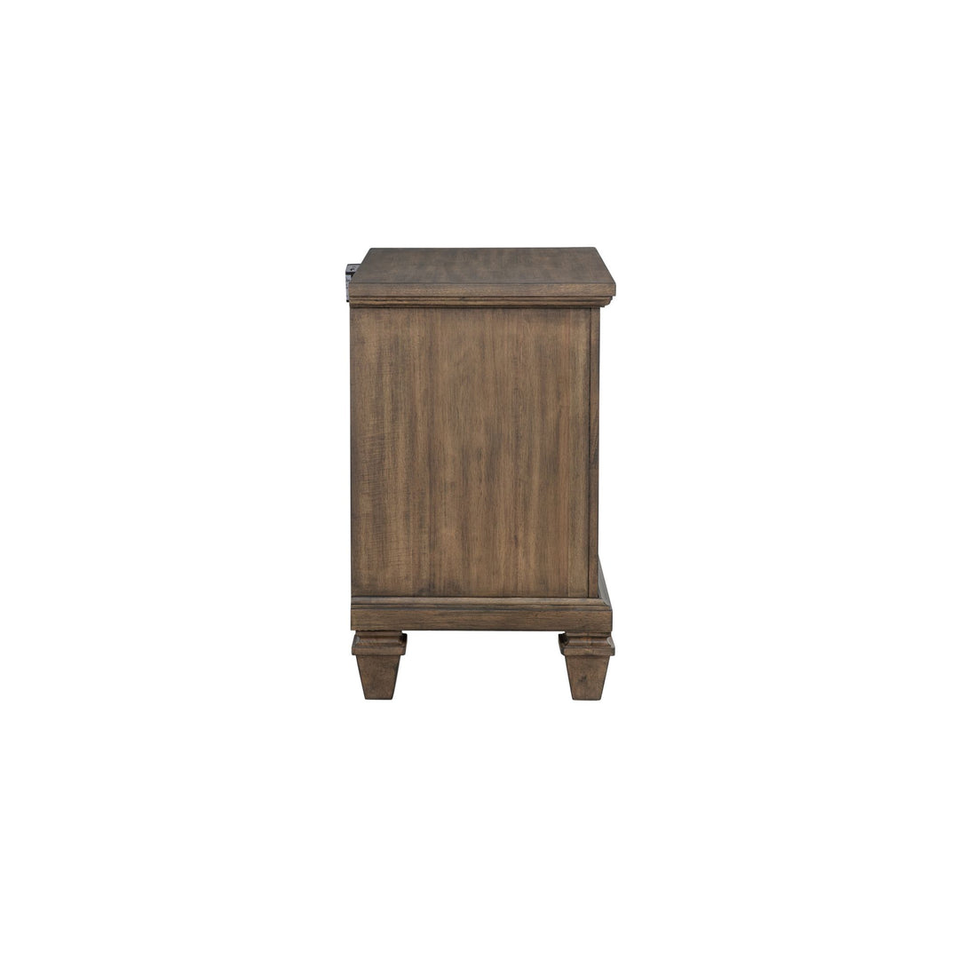 Mariana Nightstand W/usb-Vintage Mocha