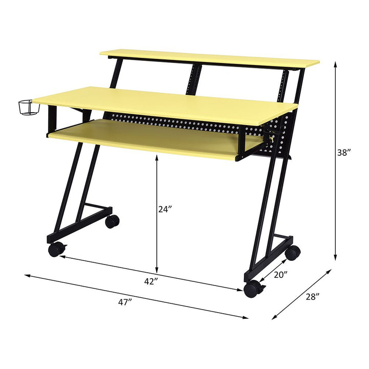 Suitor Music Recording Studio Desk – line drawing