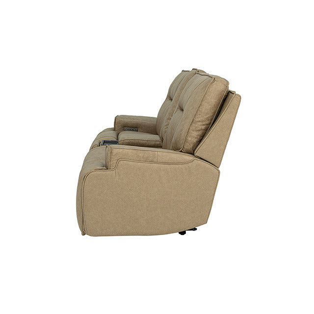 Dallas Oversized Power Loveseat, Warm Taupe - view 5