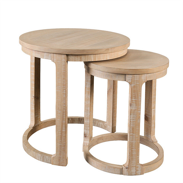 Hickory Nesting End Table, Natural