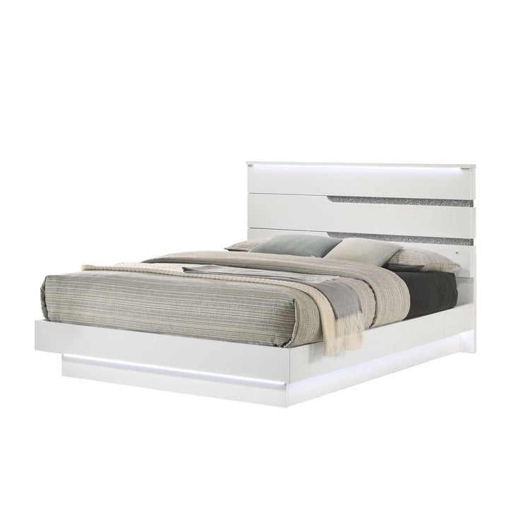 Paradox 6/6 EK Platform Bed Rails &amp; Slats-White
