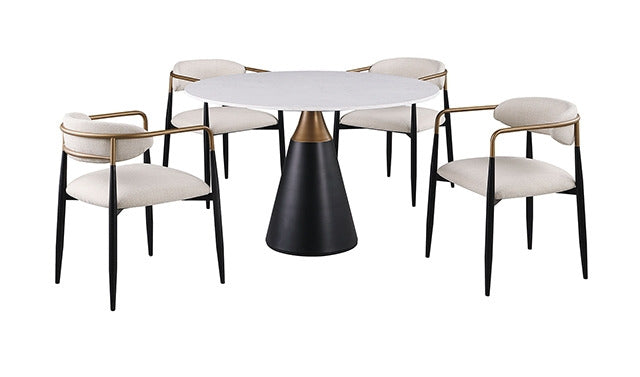 Hobro 5 Pc. Dining Table Set, Black