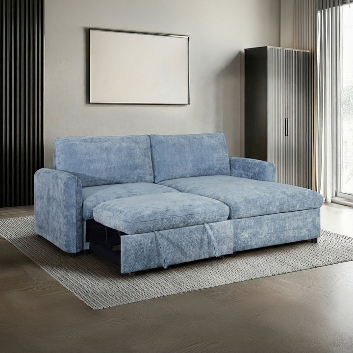 Finn Loveseat W/pop Up Sleeper-Blue