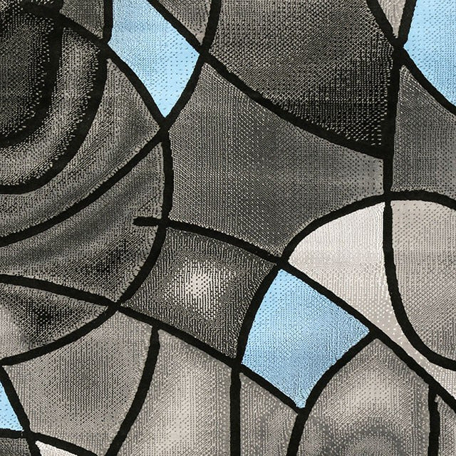 Sivas Area Rug, Charcoal/Blue