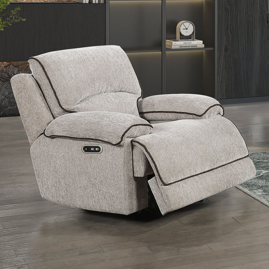Camden Glider Recliner W/pwr Hr & Fr-Brown