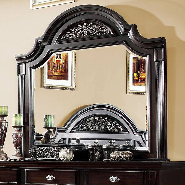 Syracuse Mirror, Dark Walnut