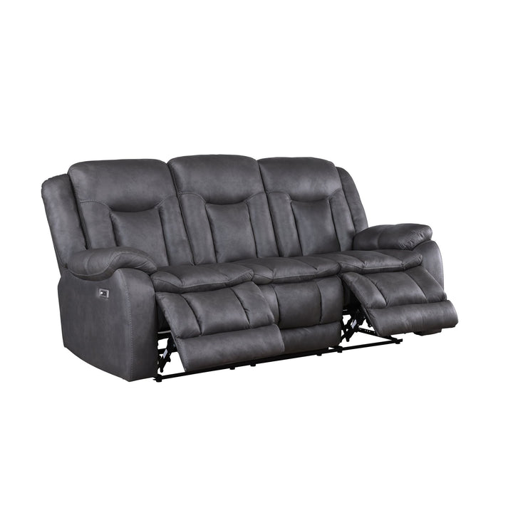 Morello  Sofa W/pwr Fr- Gray