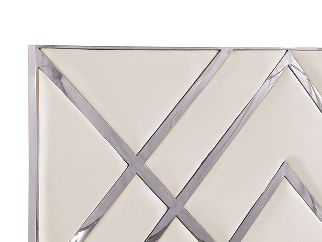 Stavola Bed, White/Chrome - view 7