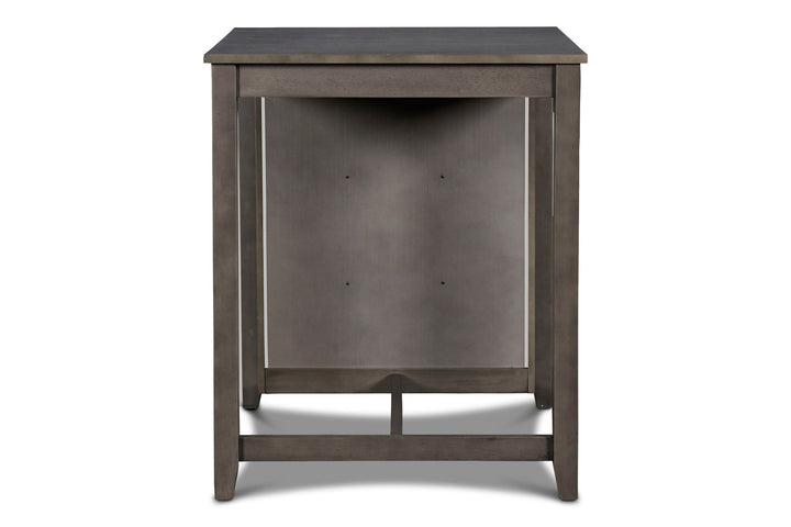 Gia 3 Pc 30" Storage Counter Table &amp; 2 Chairs-Gray