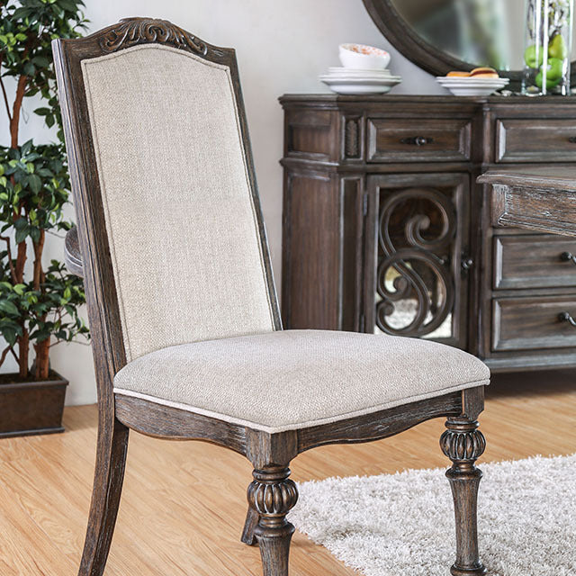 Arcadia Side Chair, Rustic Natural Tone/Ivory