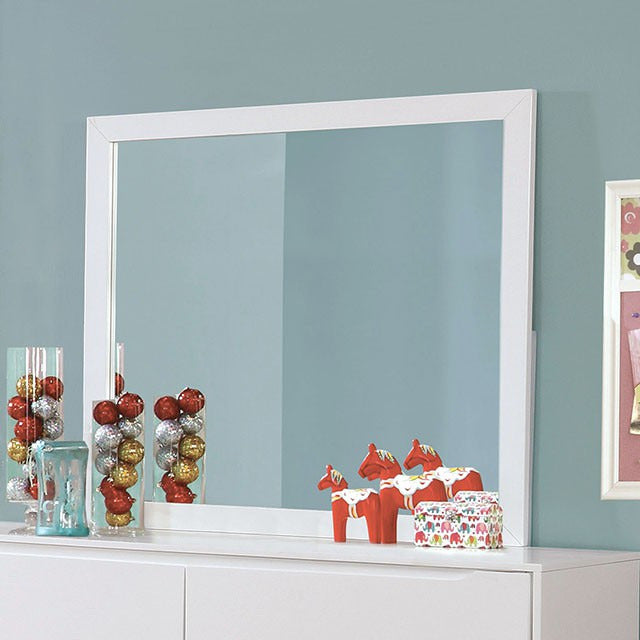 Lennart Rectangular Mirror, White