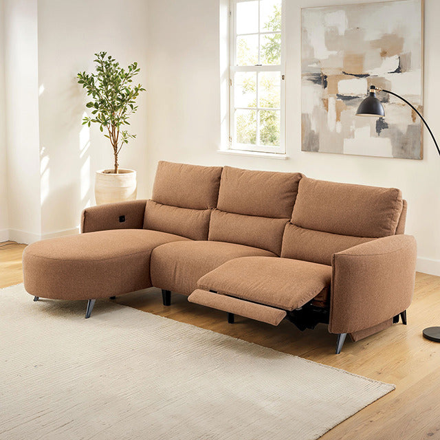 Galten Power Sectional, Brown - view 12