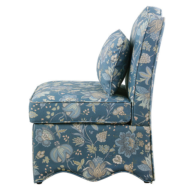 Hemsworth Accent Chair, Jacobean Peacock Blue - view 3
