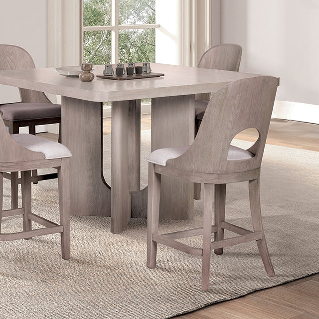 Sterling West 7 Pc Counter Ht Table Set, White Oak - view 5