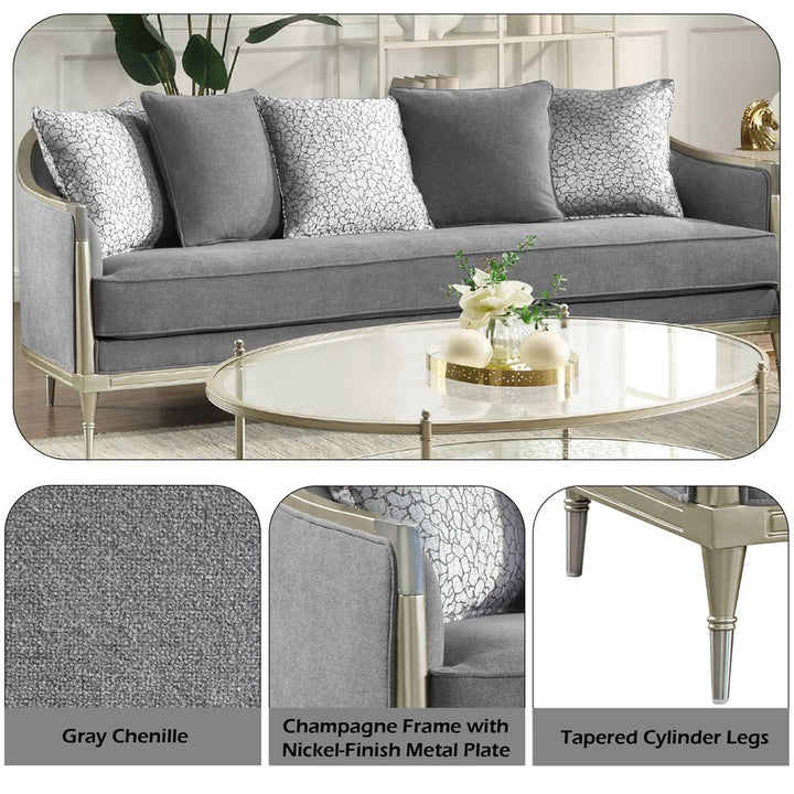 Fernando Sofa with 5 Pillows
