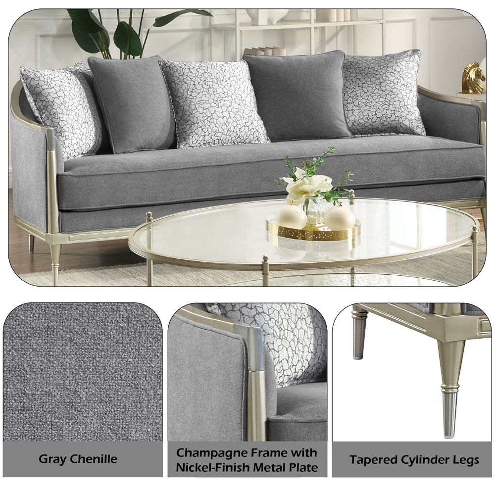 Fernando Sofa with 5 Pillows