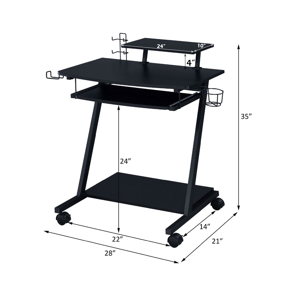 Ordrees Gaming Desk – dimensions diagram