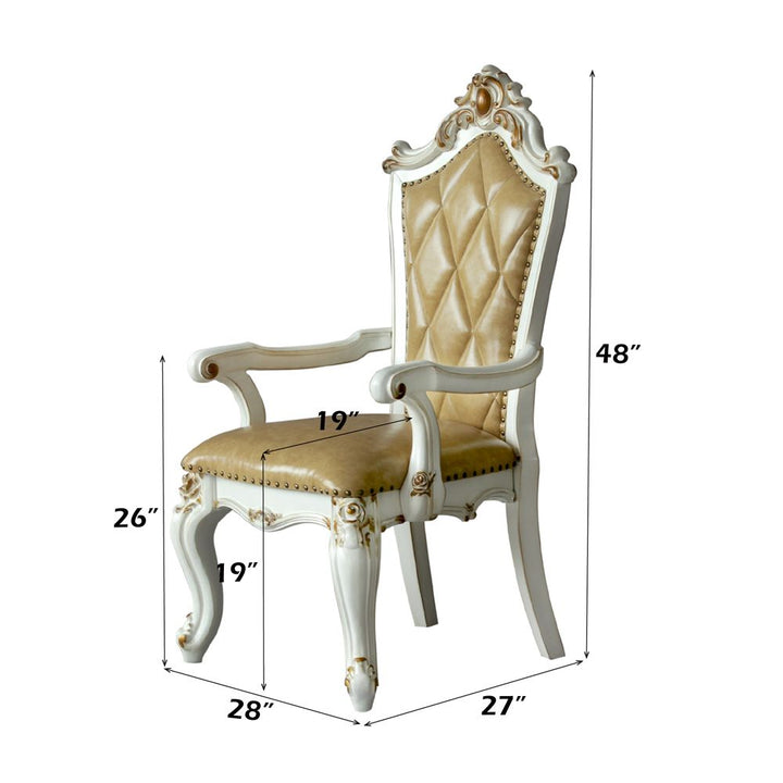 Picardy Arm Chair (Set-2) – dimensions diagram