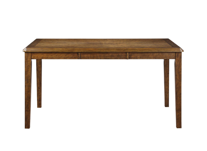 Gia 5 Pc 60" Dining Table &amp; 4 Chairs-Brown