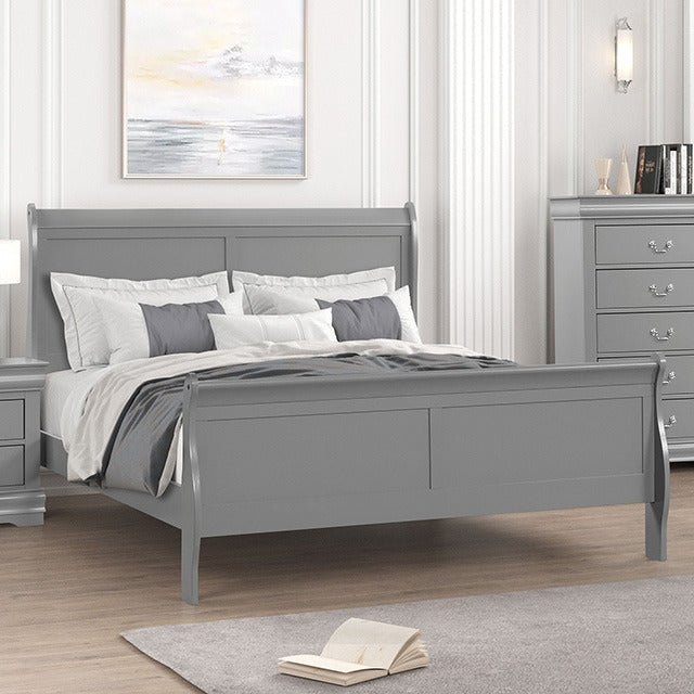 Louis Philippe Bed, Gray