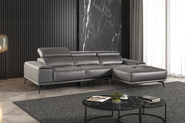 Vadso Sectional, Right Chaise, Dark Gray - view 2