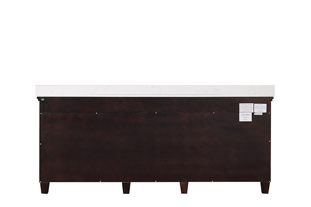 Oliva Vanity Set, White/Espresso