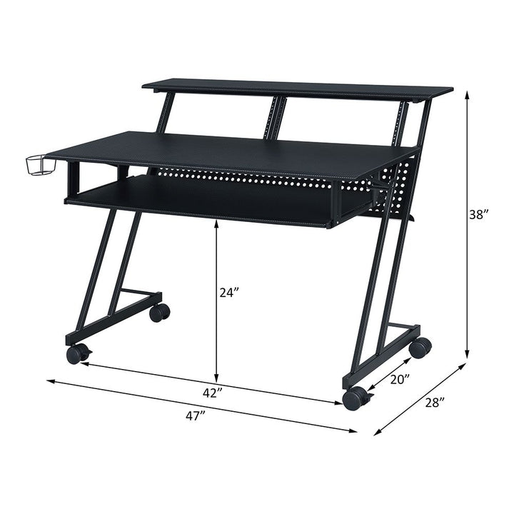 Suitor Music Recording Studio Desk – line drawing