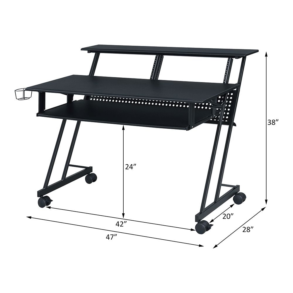 Suitor Music Recording Studio Desk – line drawing