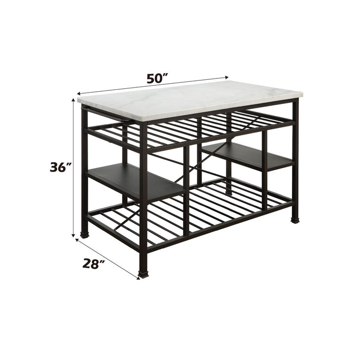 Lanzo Kitchen Island – dimensions diagram