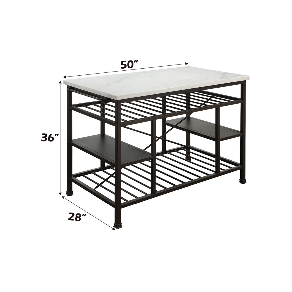 Lanzo Kitchen Island – dimensions diagram