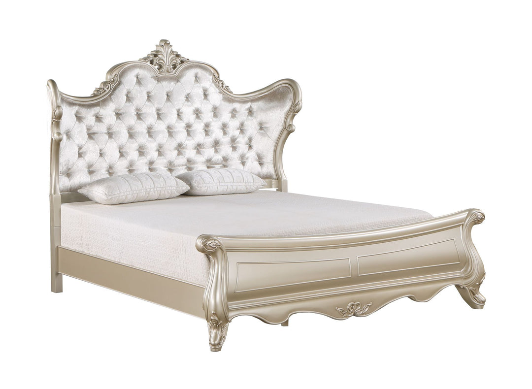 Monique 5/0-6/6 Q/ek Panel Side Rails-Champagne