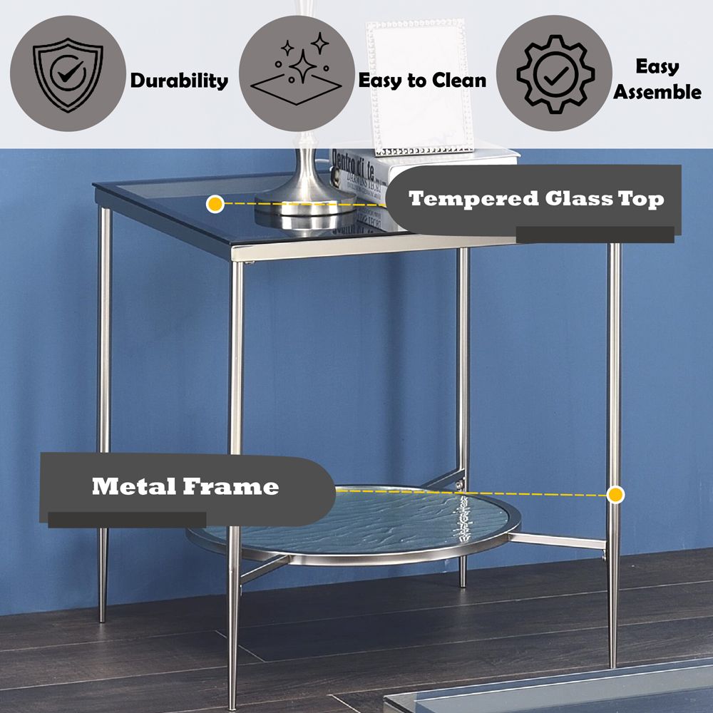 Adelrik End Table – features callout