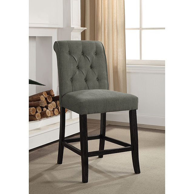 Izzy Counter Ht. Chair, Antique Black/Gray - view 2