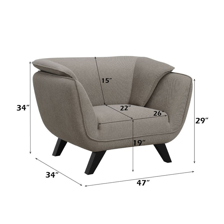 Nayeli Chair – dimensions diagram