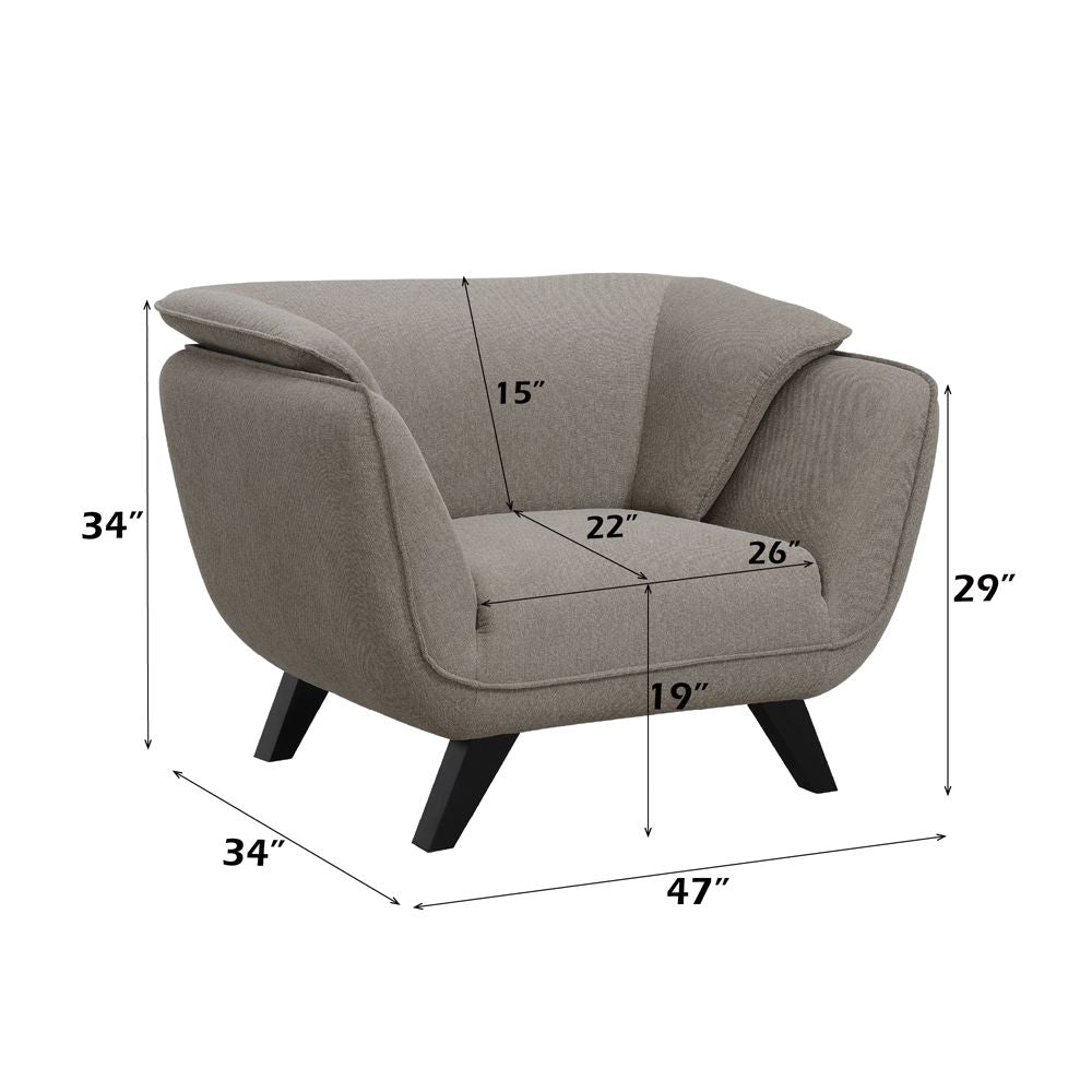 Nayeli Chair – dimensions diagram