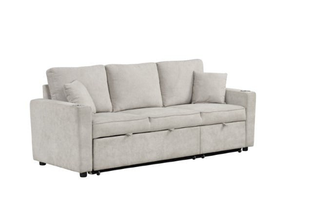 Kendal Sleeper Sofa Sectional, Beige