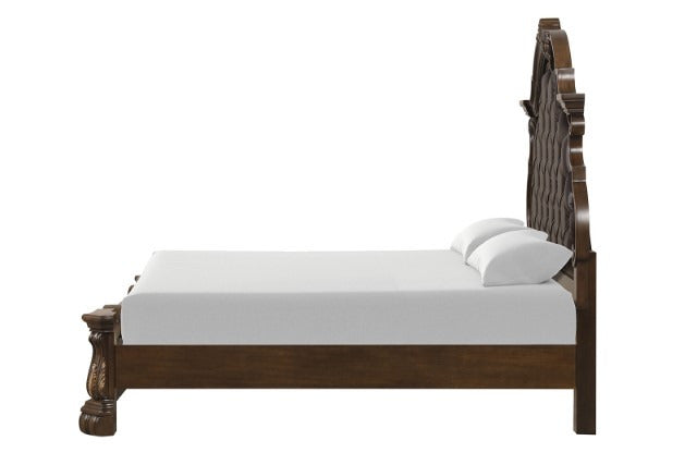 Leovanni Bed, Dark Brown - view 4