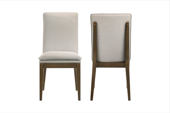 Maggie Dining Chair W/natural Cushion-Walnut