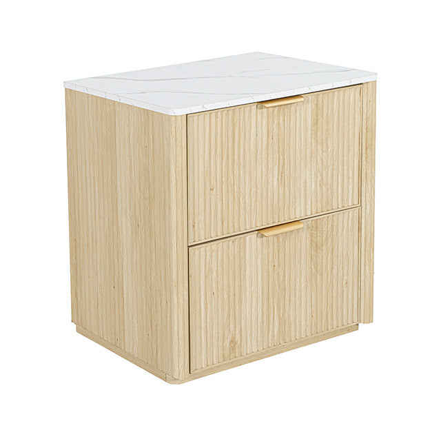 Lydd Nightstand W/ 2 Drawers, Natural - view 3