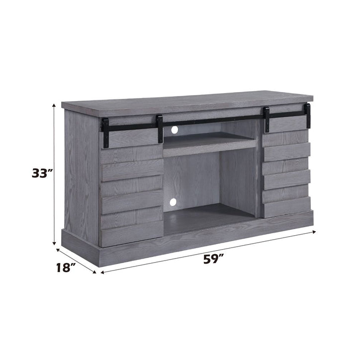 Amrita Tv Stand W/Fireplace – dimensions diagram