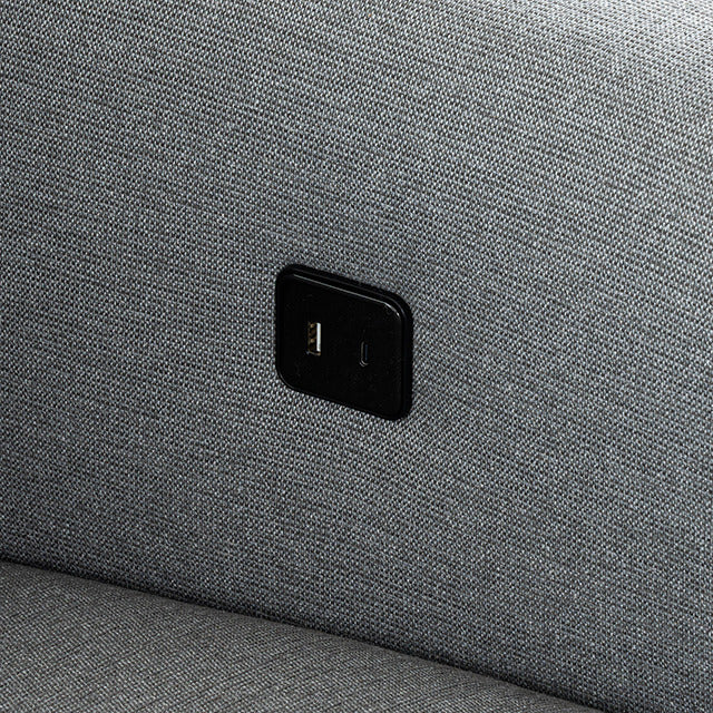 Galten Power Sectional, Gray - view 9