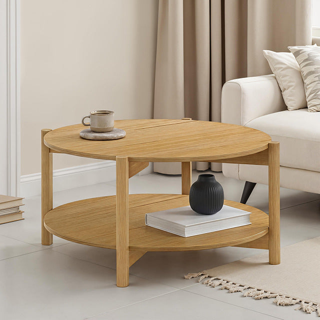 Hyde Round Coffee Table, Natural - view 3