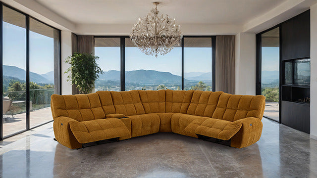 Southwold Power Sectional, Butterscotch - view 2