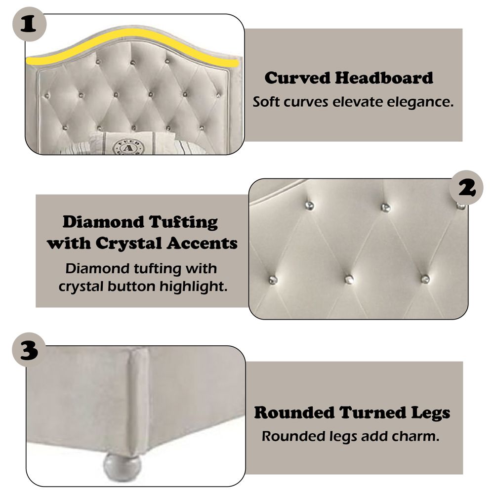 Reggie Twin Bed – features callout
