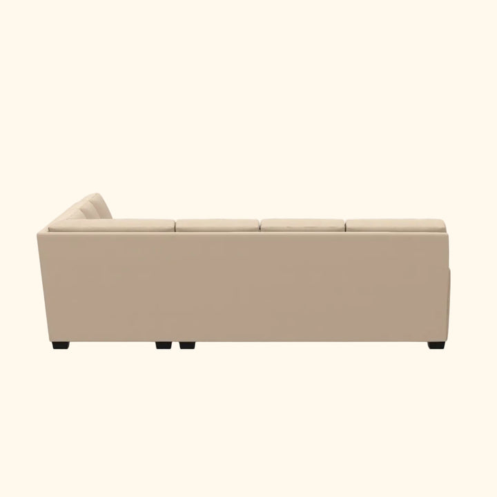 American Leather Carson Upholstered Track Arm Sectional Sofa