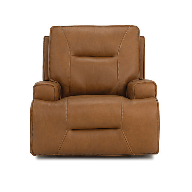 Dallas Oversized Power Recliner, Camel Brown - view 3