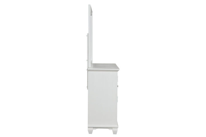 Jamestown Landscape Mirror- White