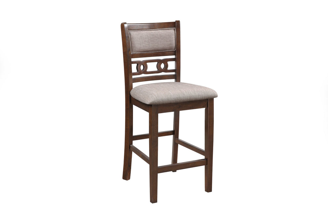 Gia 5 Pc 42" Square Counter Table & 4 Chairs-Cherry