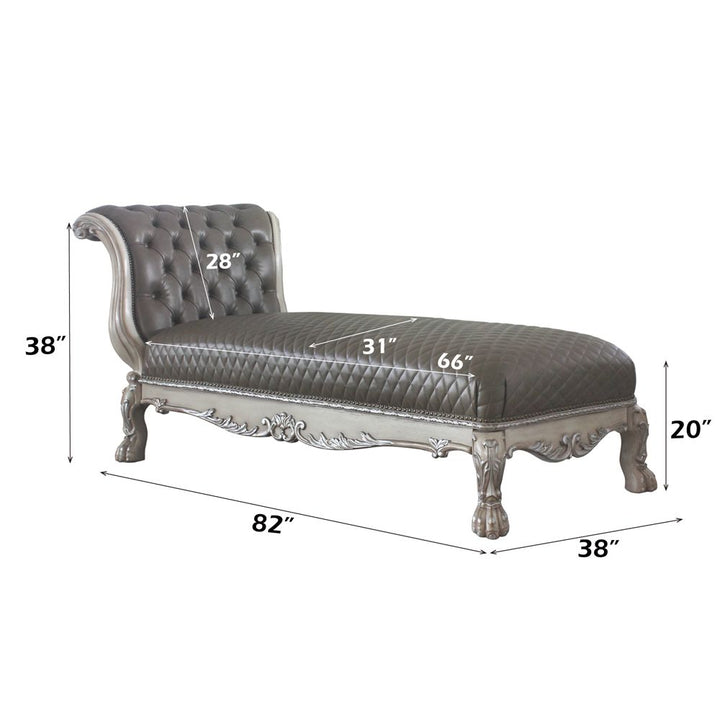 Dresden Chaise W/Pillow – dimensions diagram